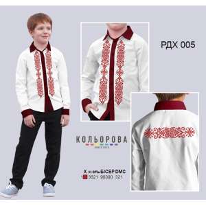 Рубашка комбінована для хлопчика (5-10 років) РДХ-005